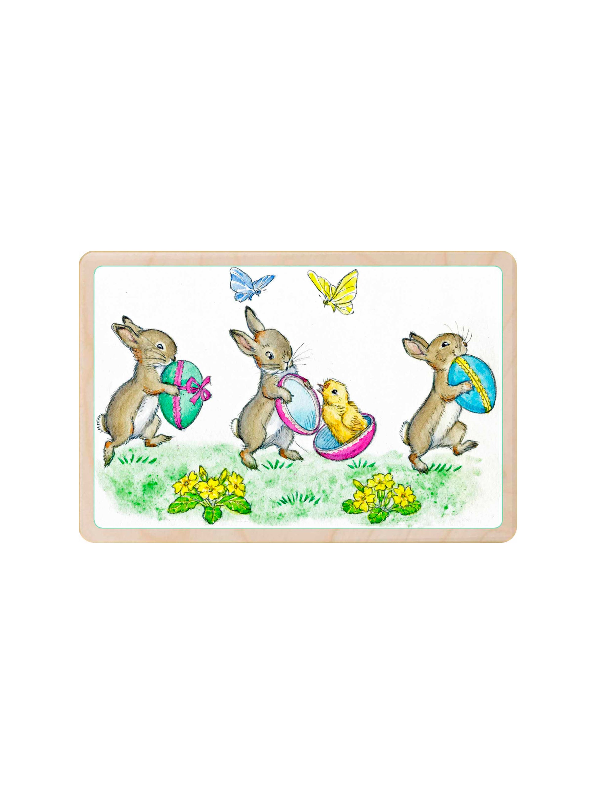 Wooden Easter Postcards Bunnies Easter Parade Wooden Postcard Weston Table