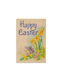 Wooden Easter Postcards Happy Easter Bunnies Weston Table