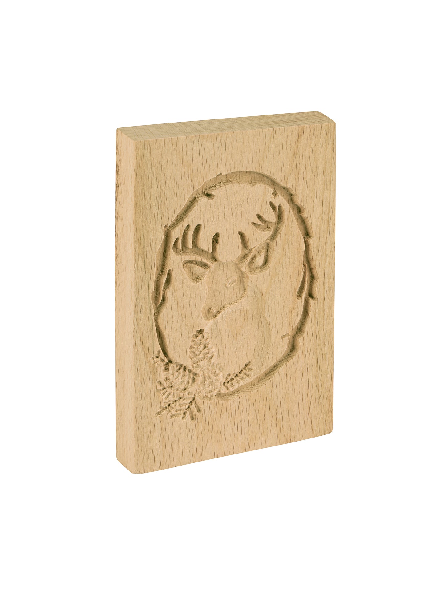 Wooden Stag Embossed Cookie Stamp Weston Table