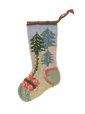 Woodland Forest Wool Knit Christmas Stocking Weston Table