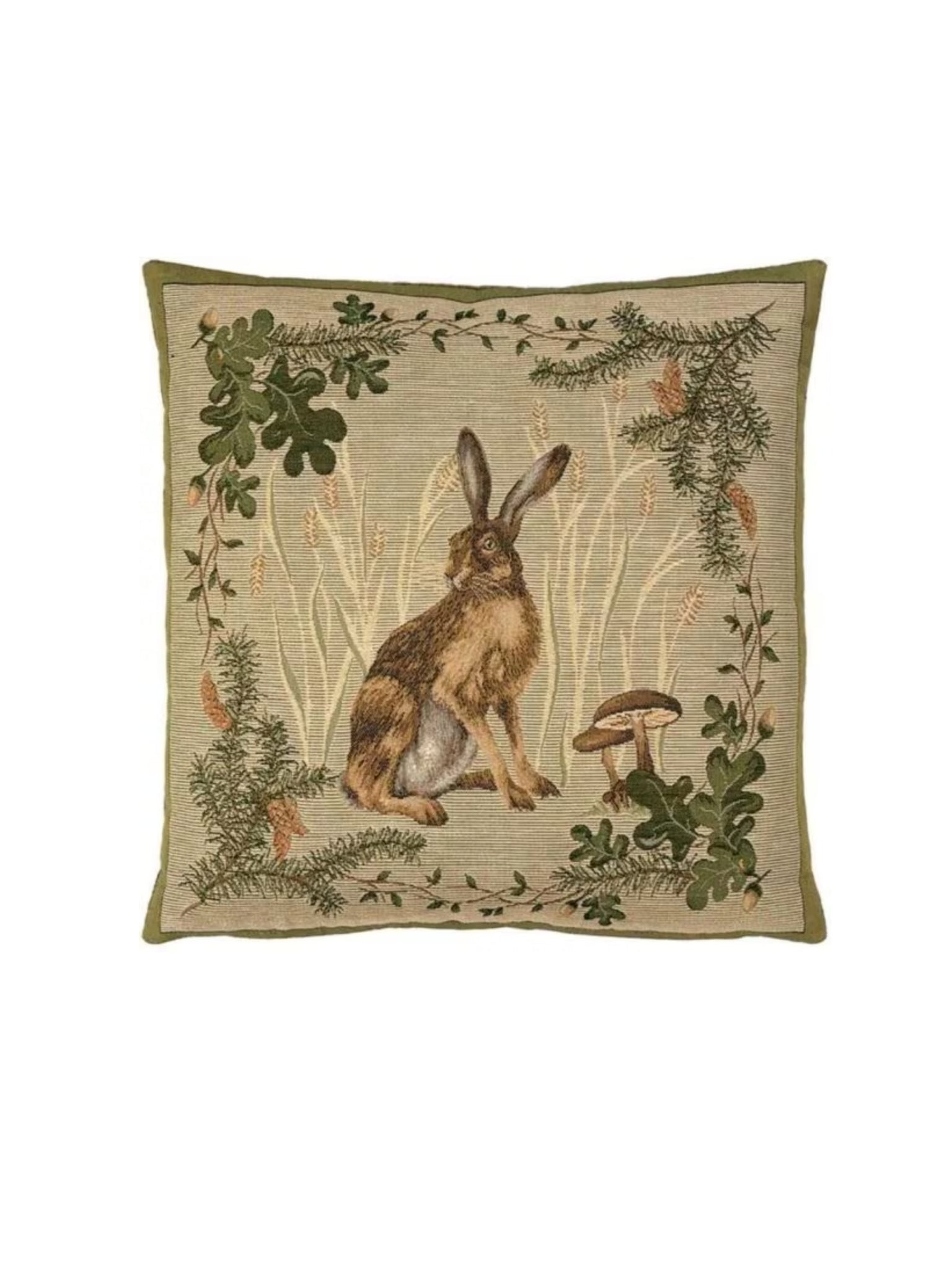 Woodland Hare Tapestry Pillow Weston Table SP