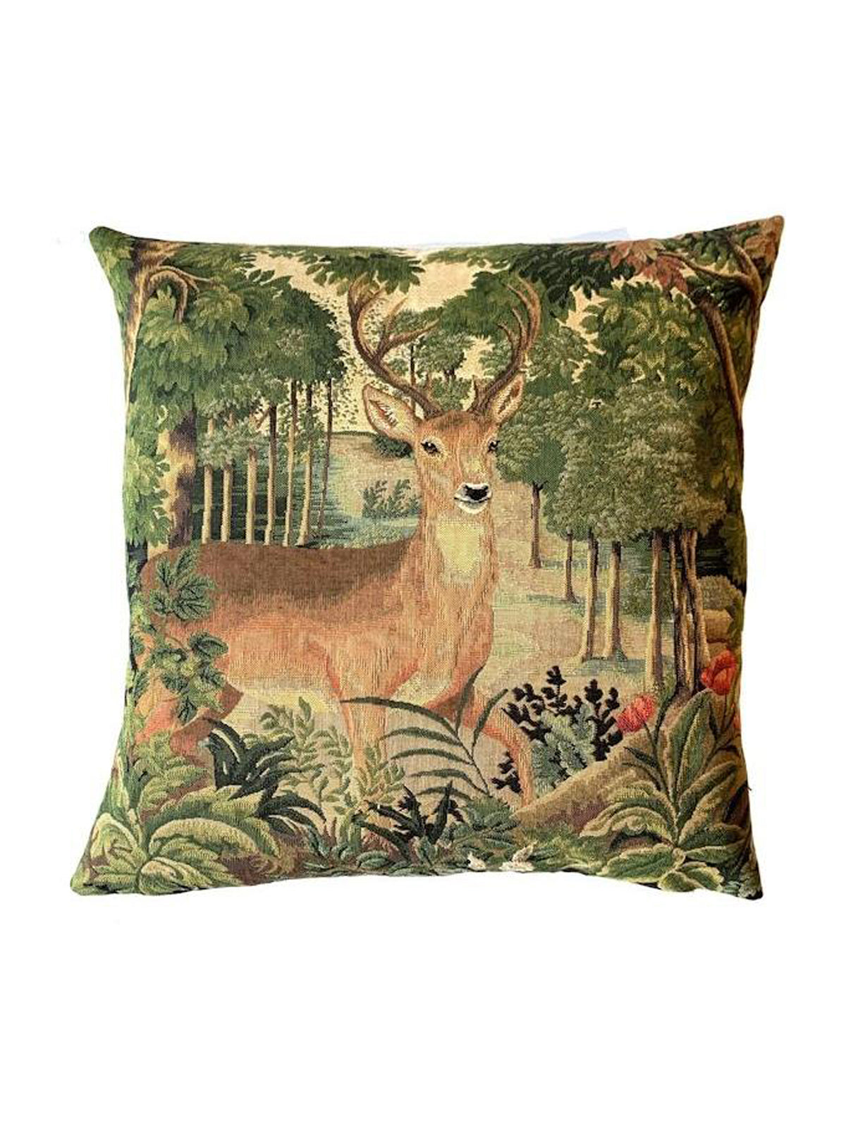 Woodland Stag with Trees Pillow Weston Table
