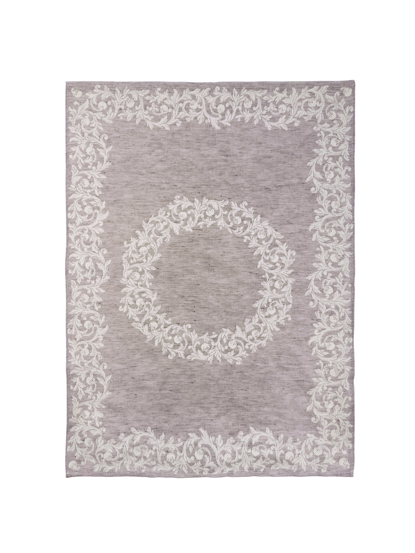 Wreath Amethyst Linen Kitchen Towel Weston Table