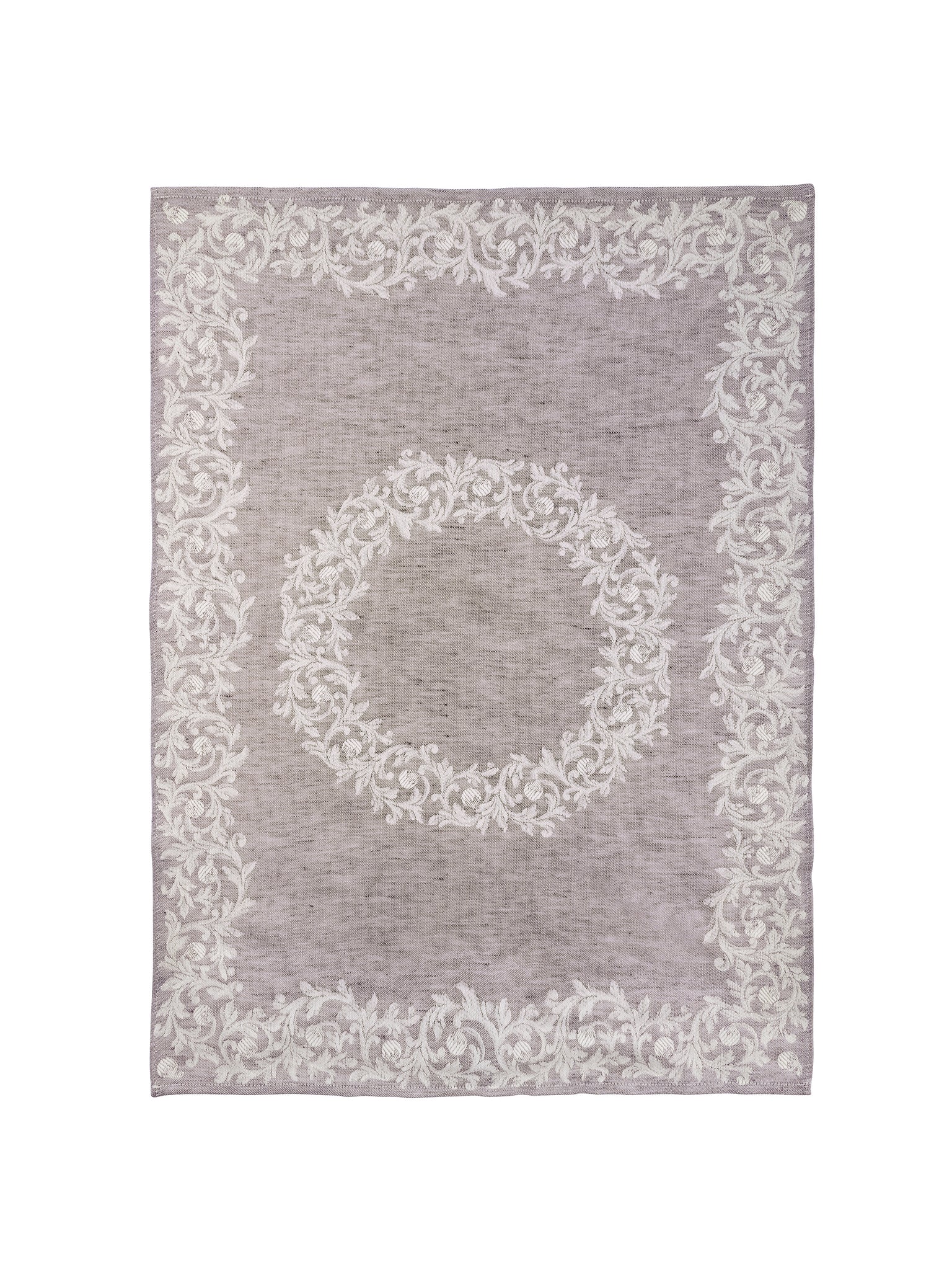 Wreath Amethyst Linen Kitchen Towel Weston Table
