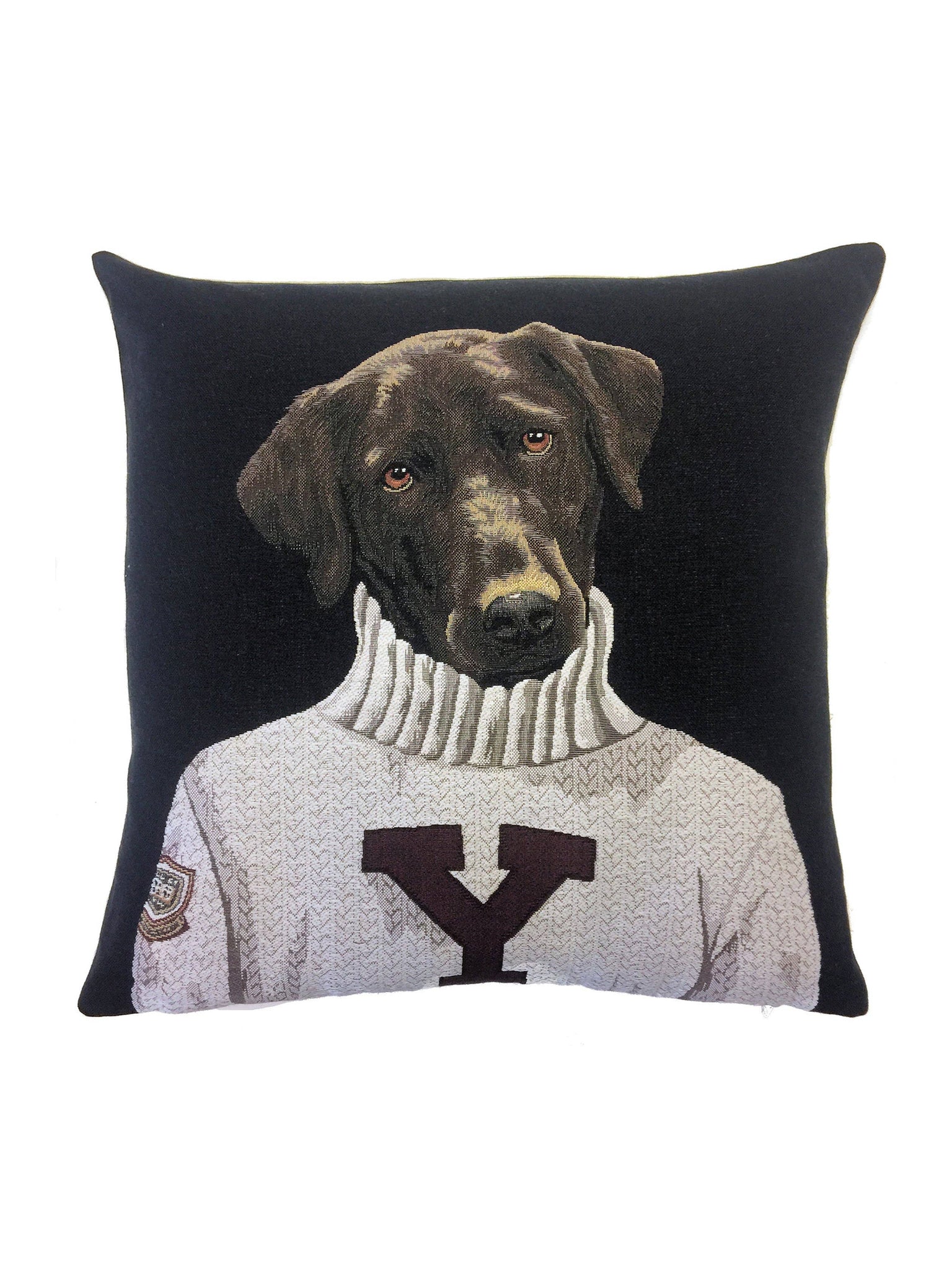Yale Chocolate Labrador Pillow Weston Table