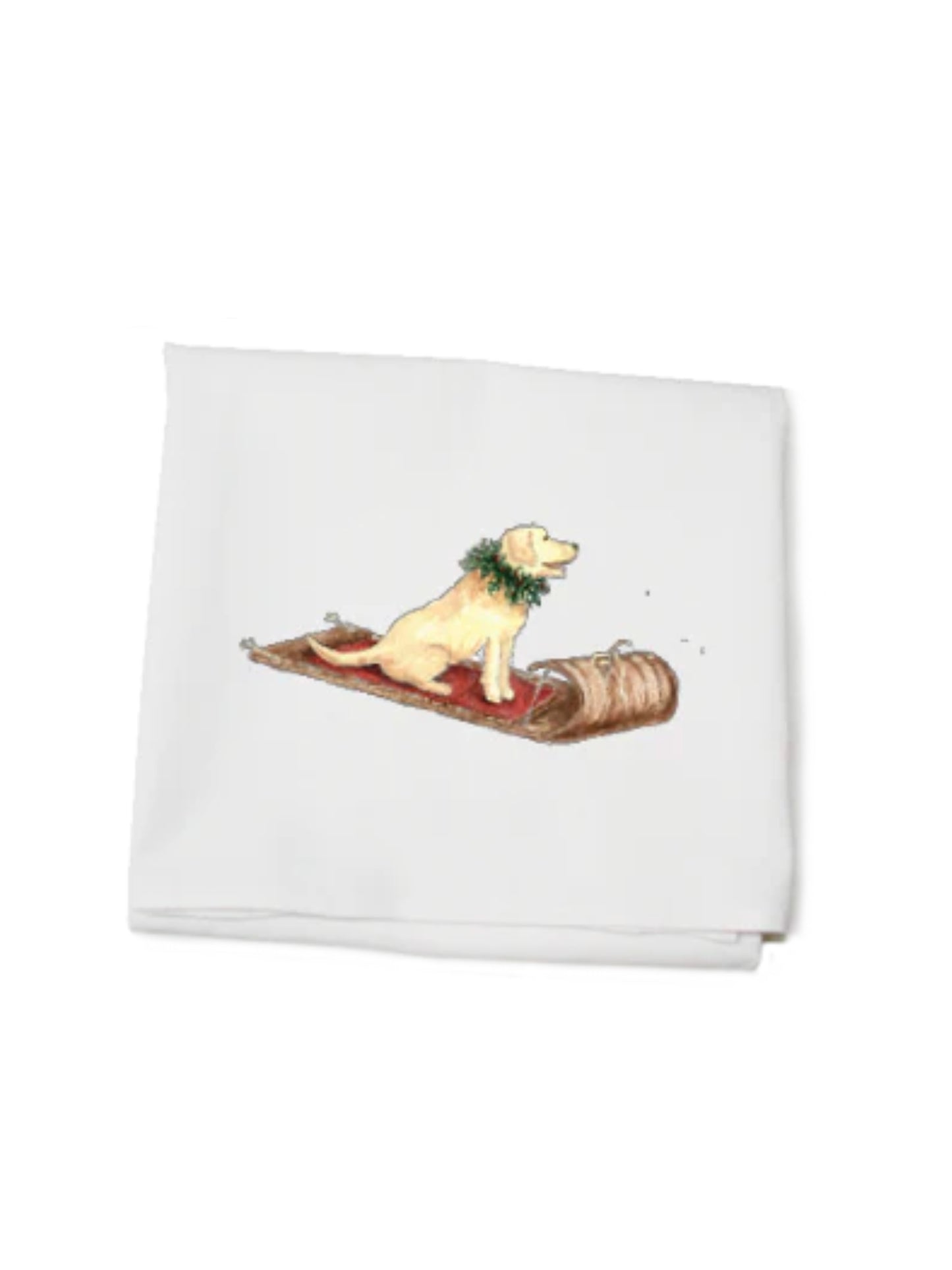 Yellow Lab on led Flour Sack Towel Weston Table