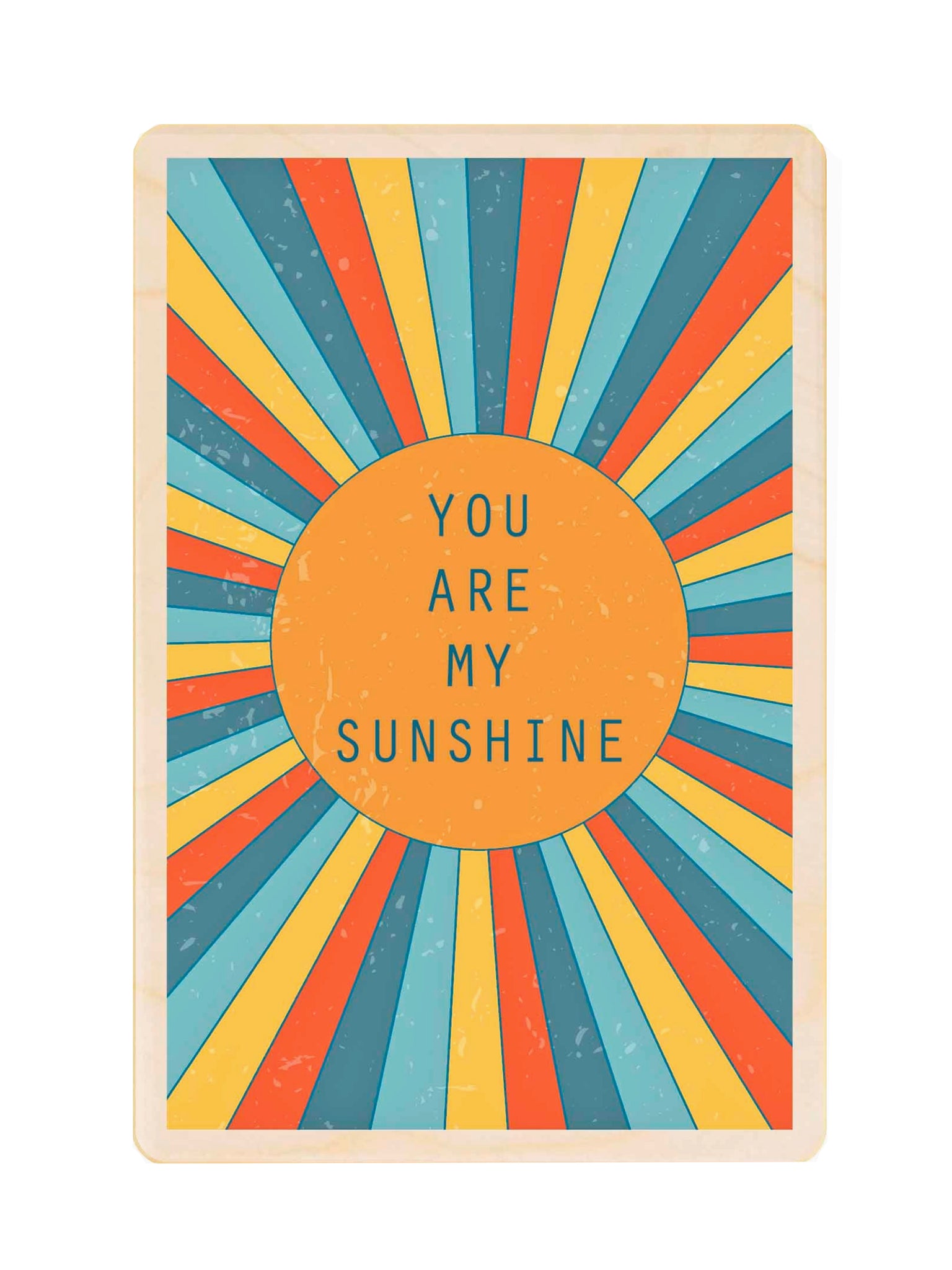 You Are My Sunshine Wooden Postcard