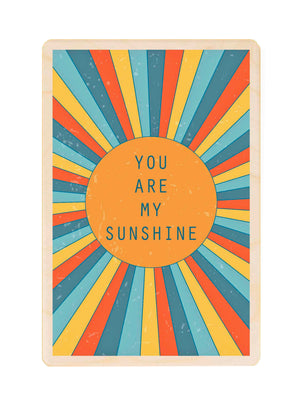  You Are My Sunshine Wooden Postcard 