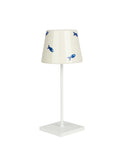 Zafferano Poldina Pro Mini Table Lamp with Blue Fish Lampshade Weston Table