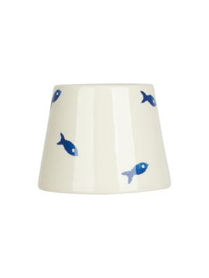  Zafferano Poldina Pro Mini Table Lamp with Blue Fish Lampshade Weston Table 