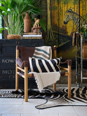  Zebra Hide Pillow Weston Table 