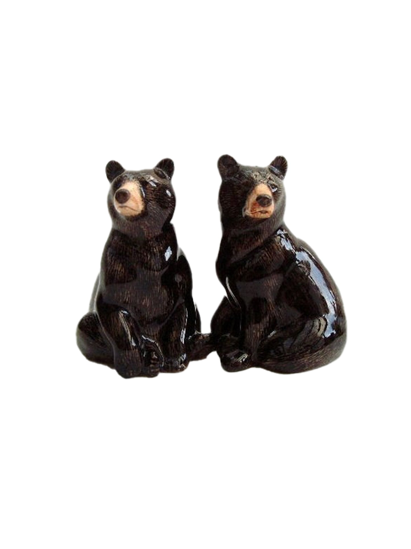 Quail Ceramics Black Bear Salt & Pepper Shakers Weston Table