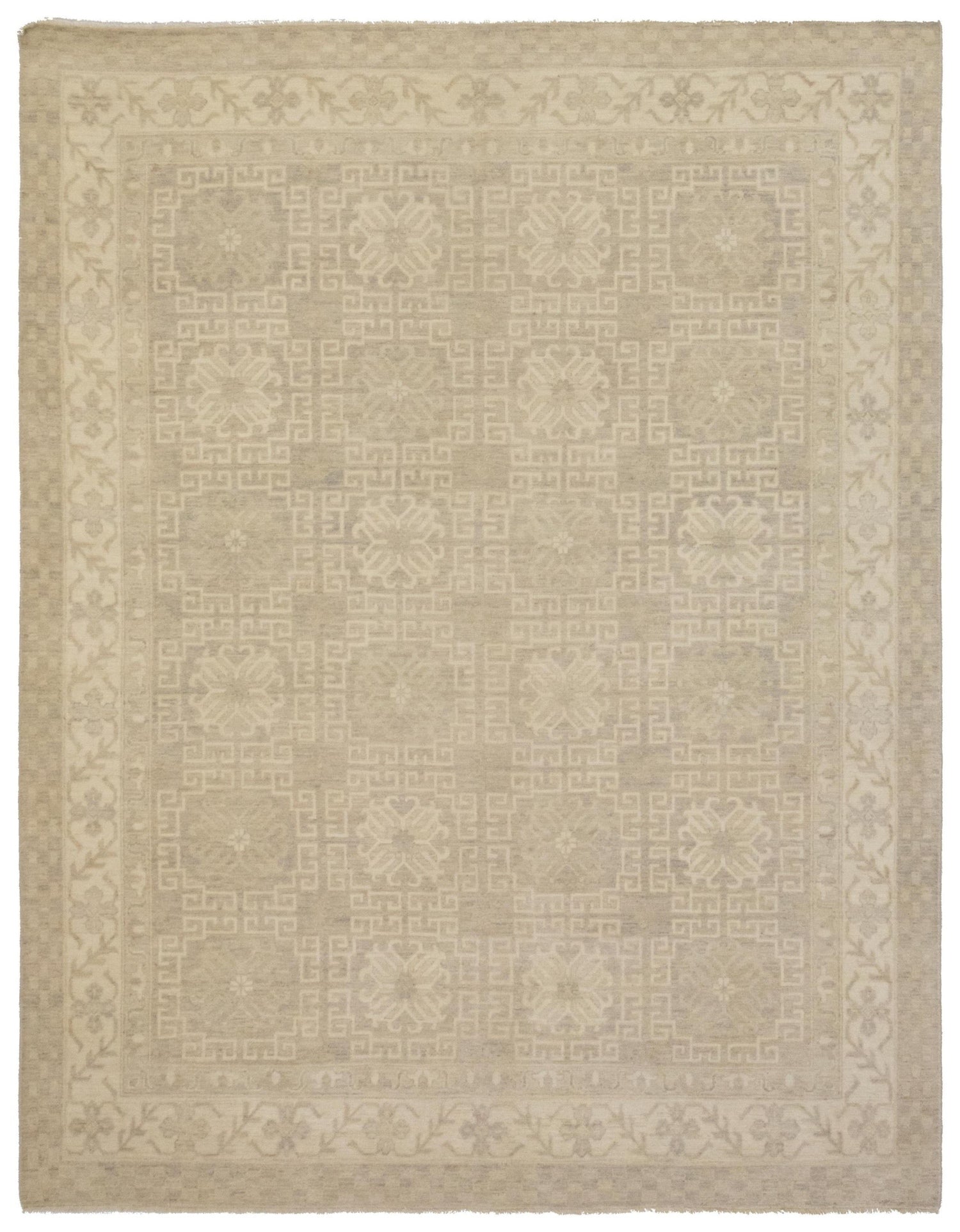Landry & Arcari Rugs & Carpeting Ivory Hand-Knotted Wool Rug Weston Table