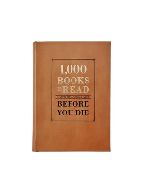  1000 Books to Read Before You Die Leather Bound Edition Weston Table 