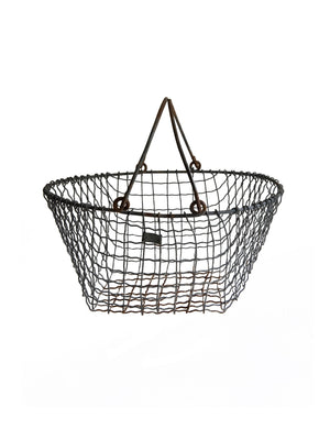  Vintage 1910 French Wire Oyster Basket 