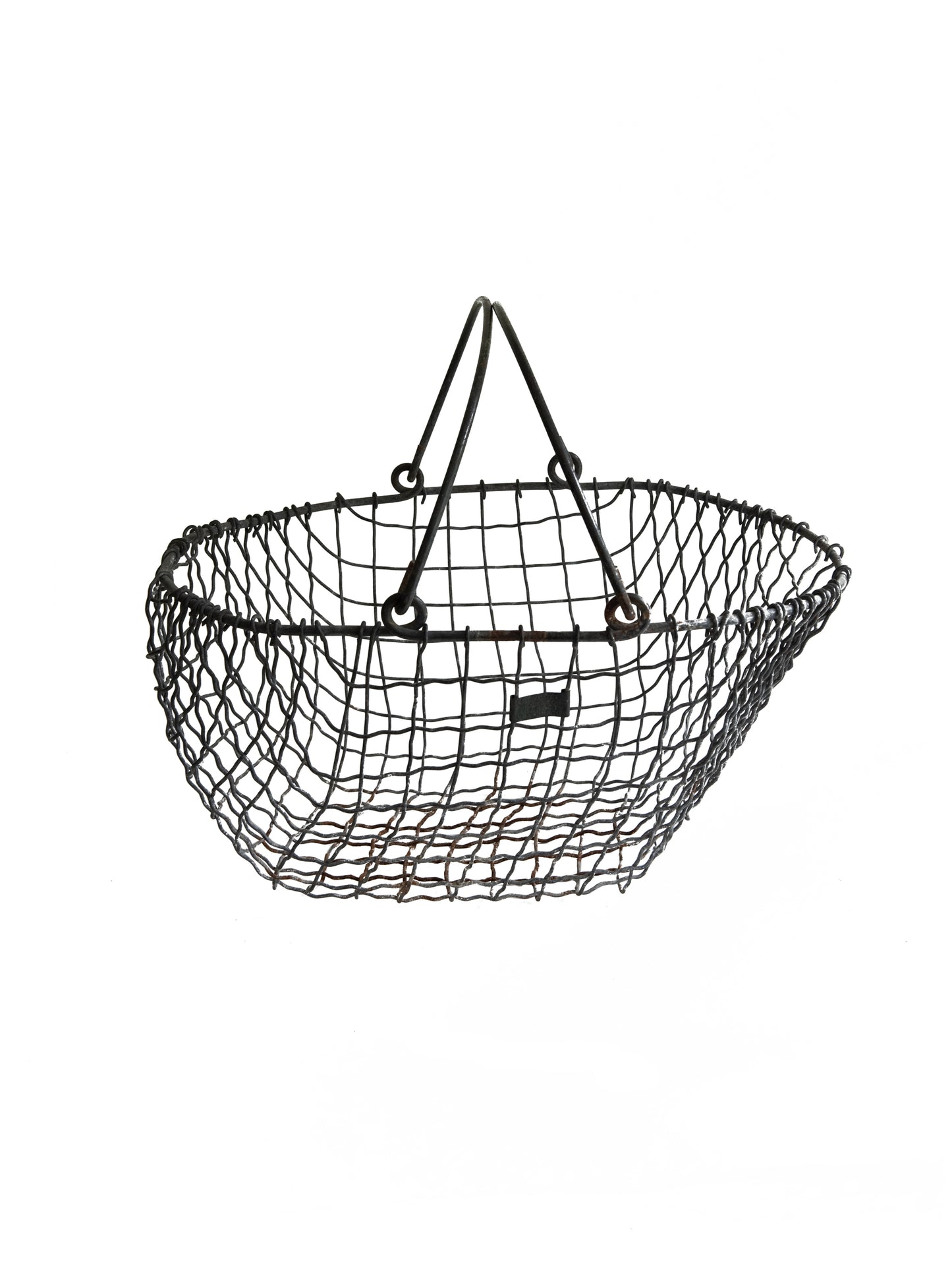 Vintage 1910 French Wire Oyster Basket