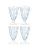 Vintage 1940s Fostoria Versailles Footed Glasses Weston Table