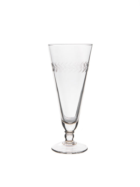 1960s Etched Foot Collins Glasses Weston Table
