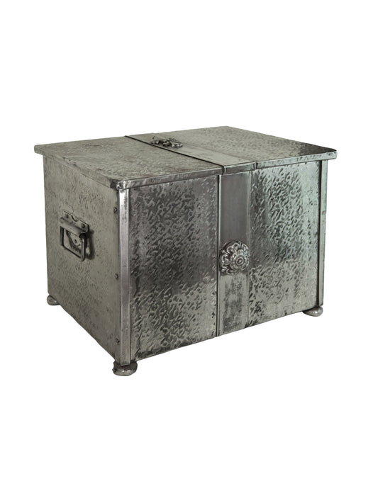 19th Century French Nickel Coal Box Weston Table