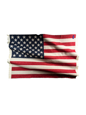  American Flag Merino Wool Throw Weston Table 