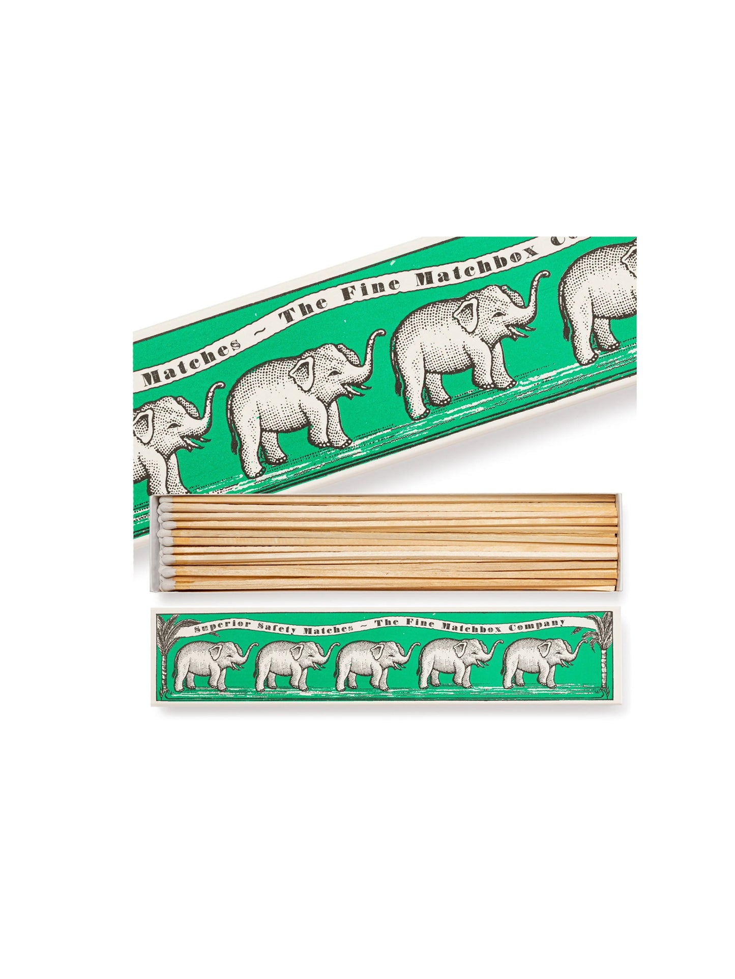 Archivist Gallery African Animal Match Boxes Long Elephants Weston Table