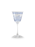 Arte Italica Blue Giardino Wine Glass Weston Table