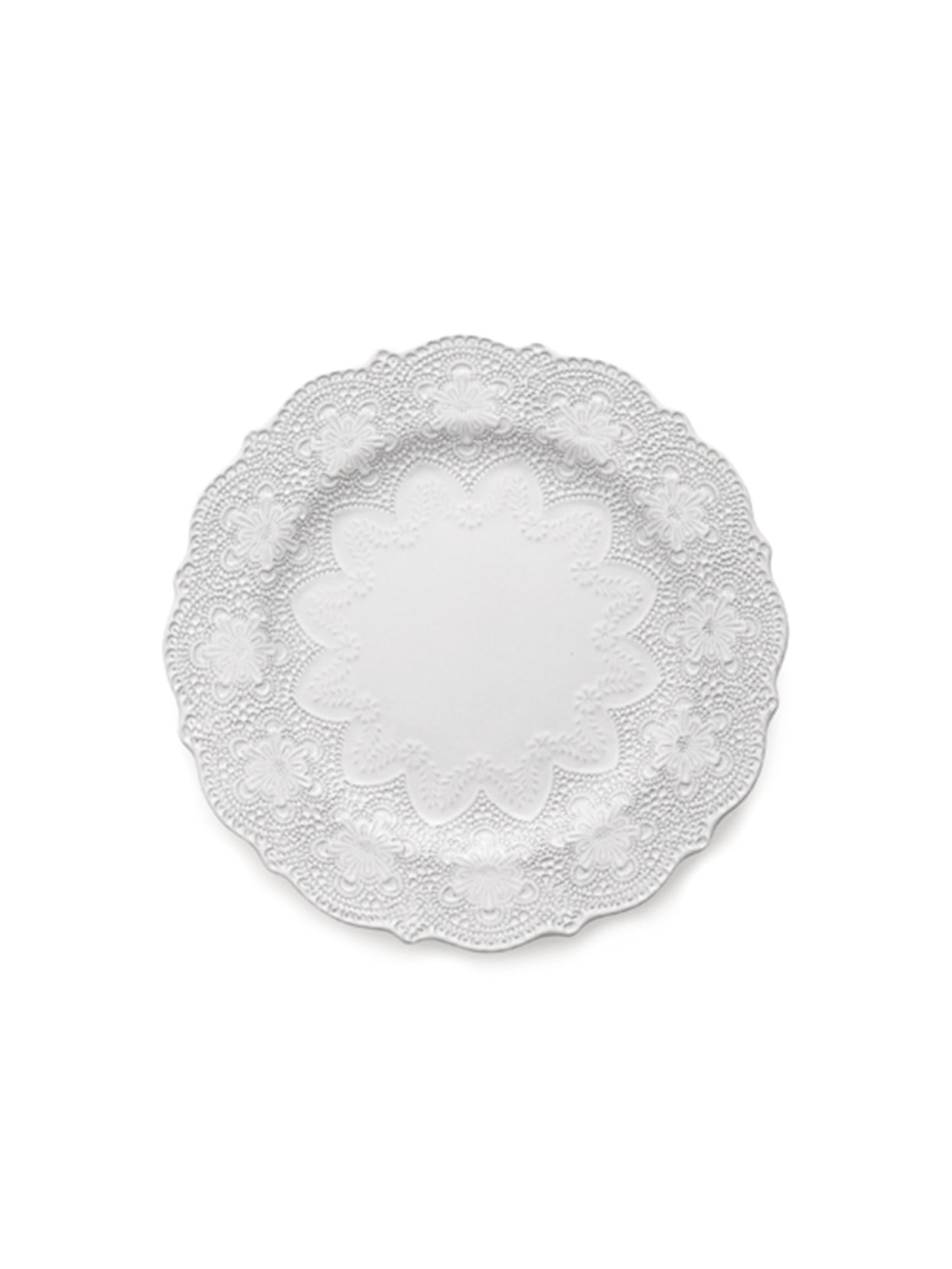Arte Italica Merletto White Dinner Plate Weston Table