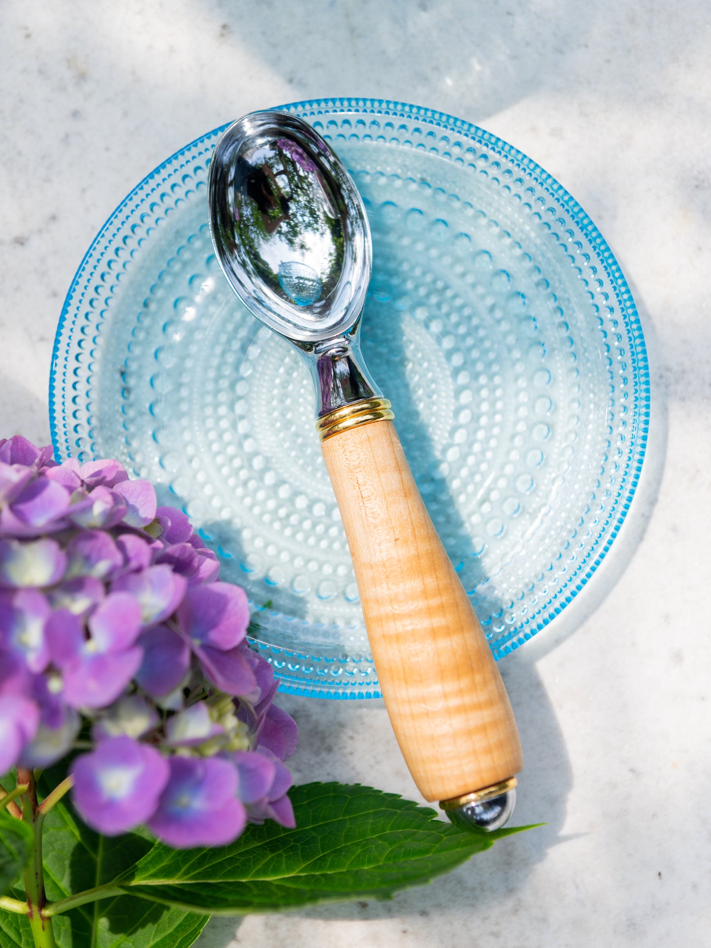 Hardwood  Ice Cream Scoop Weston Table