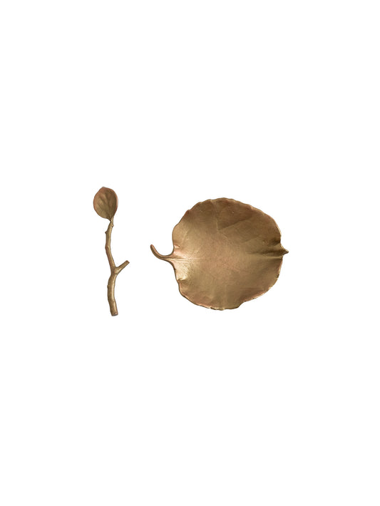Aspen Leaf Salt Dish Antique Bronze Weston Table