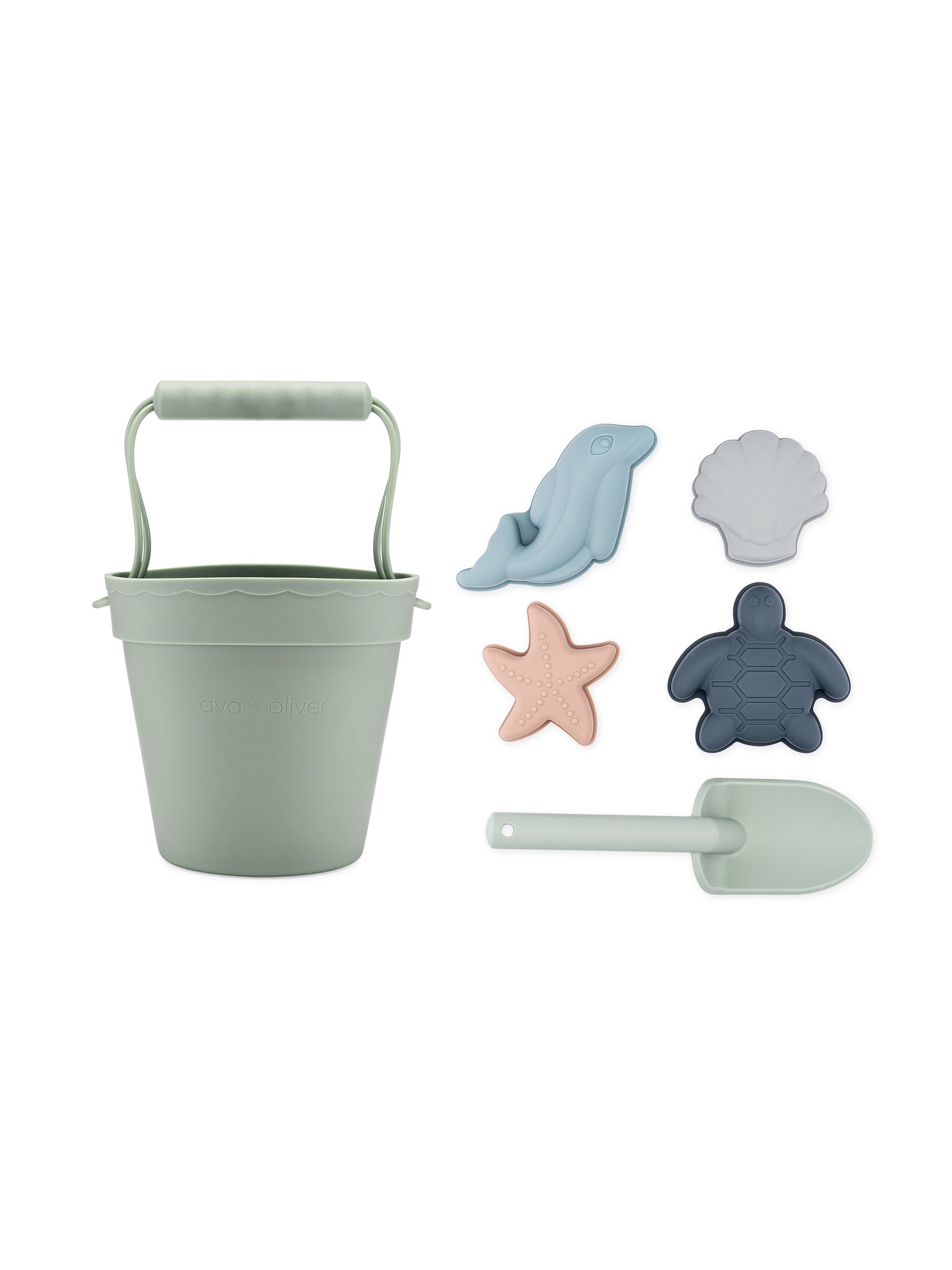 Beach Bucket and Toy Set Sage Green Weston Table