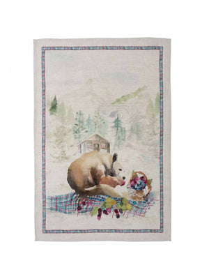  Bear and Berries Linen Kitchen Towel Weston Table 