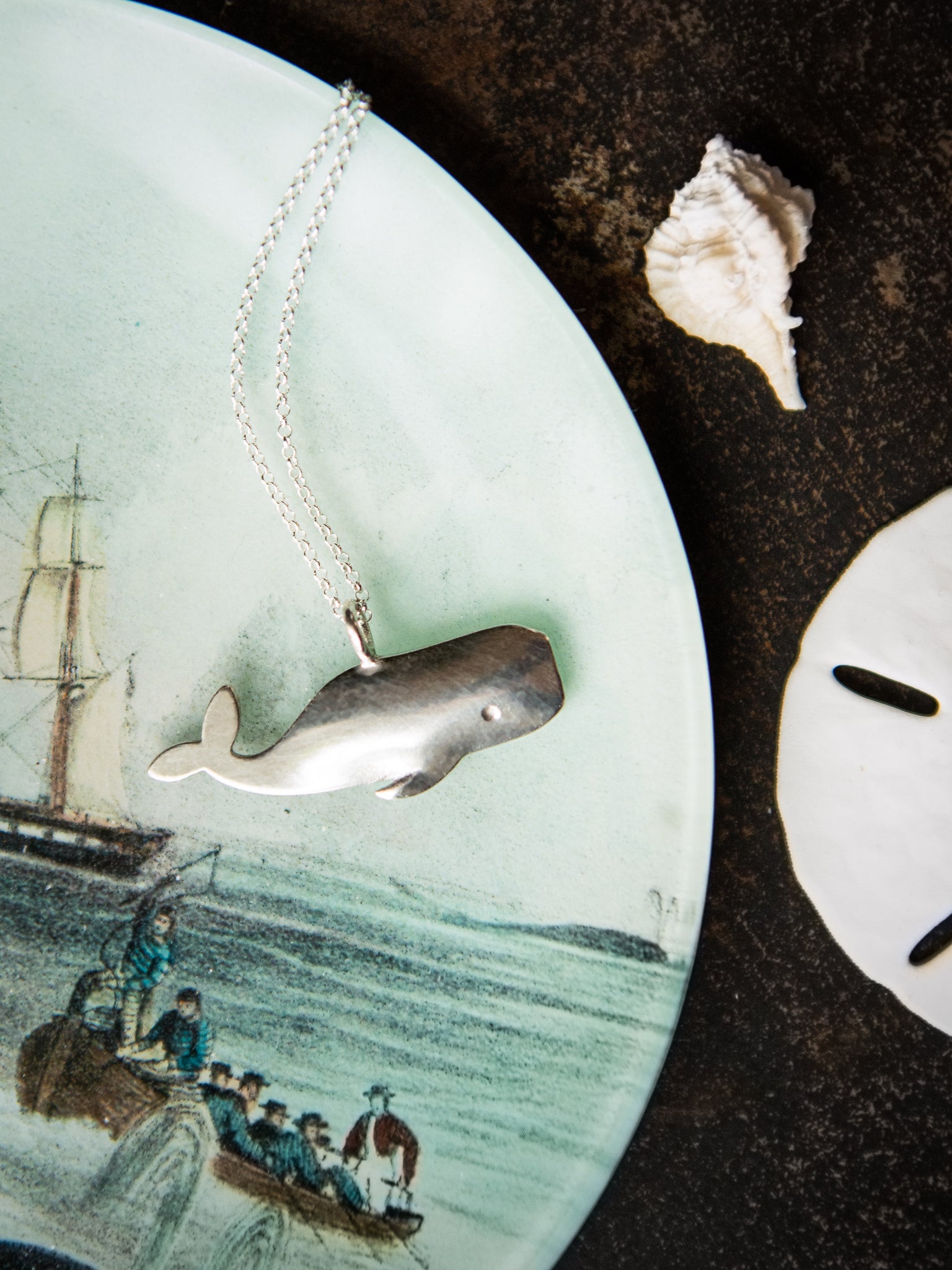 Beehive Handmade Whale Necklace Weston Table