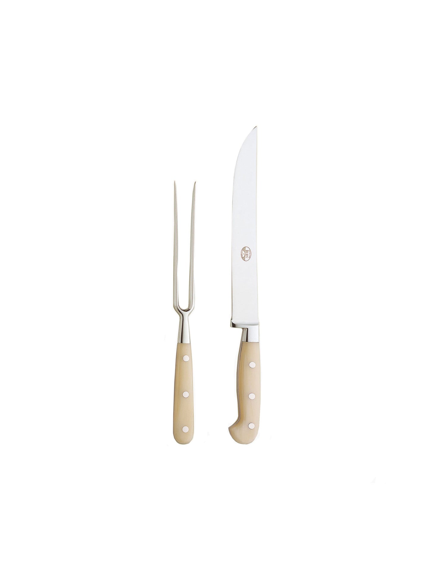 Coltellerie Berti Italian Carving Set Boxwood Weston Table