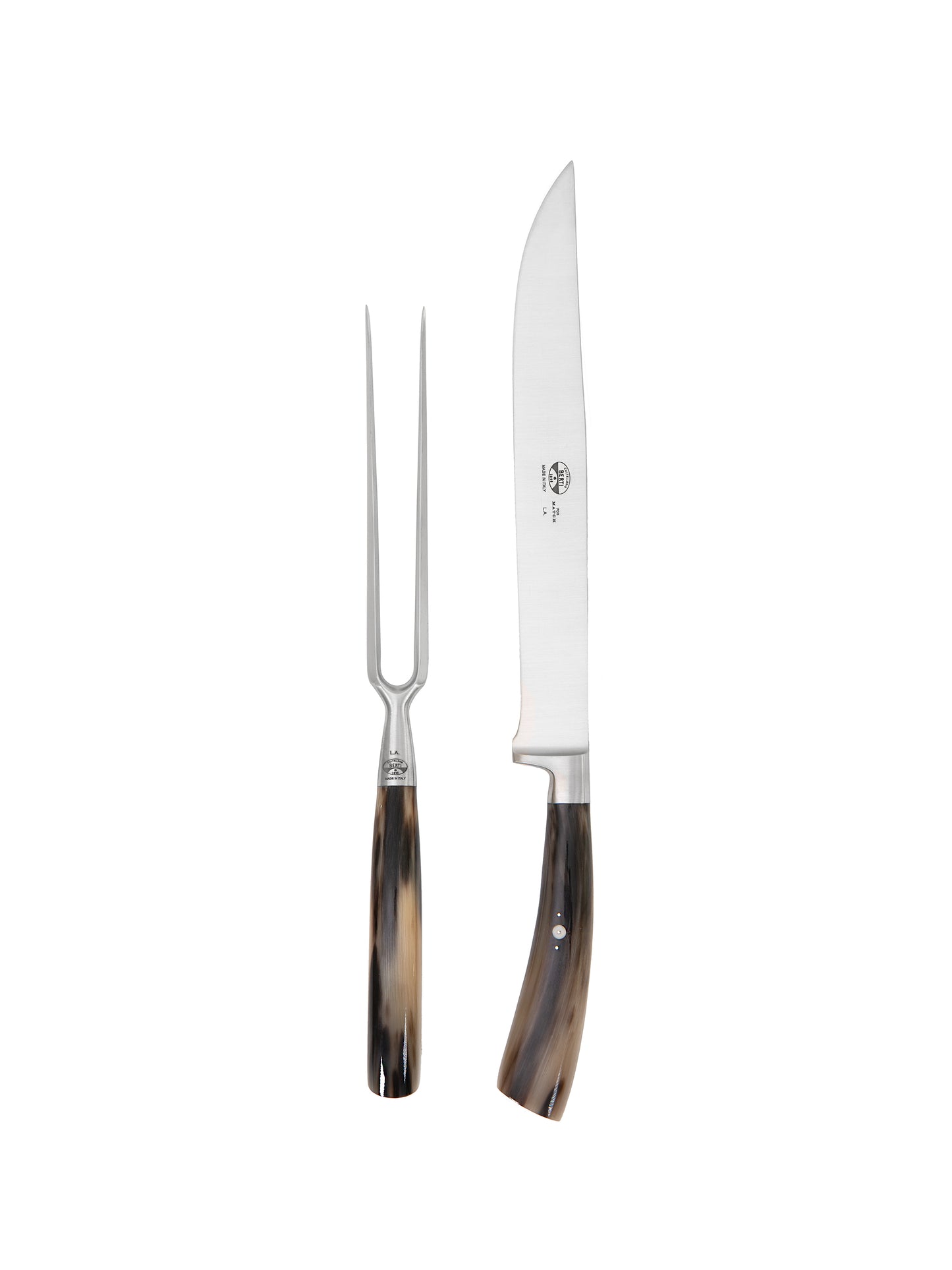 Coltellerie Berti Ox Horn Carving Set Weston Table