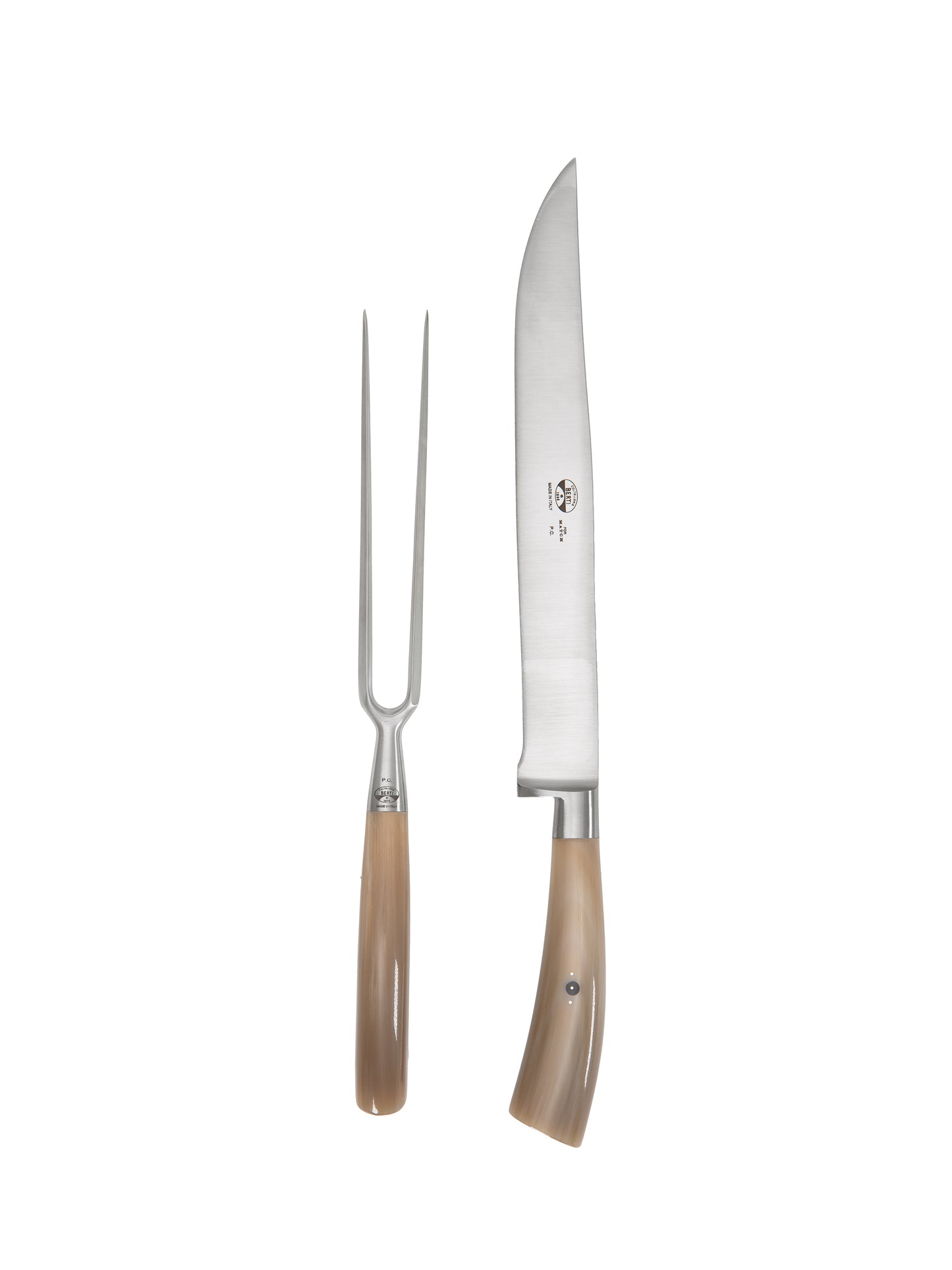 Coltellerie Berti Ox Horn Carving Set Weston Table 