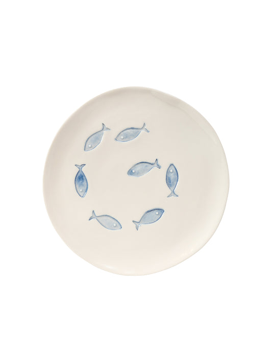 Bertozzi Blue Fish Dinner Plate Weston Table