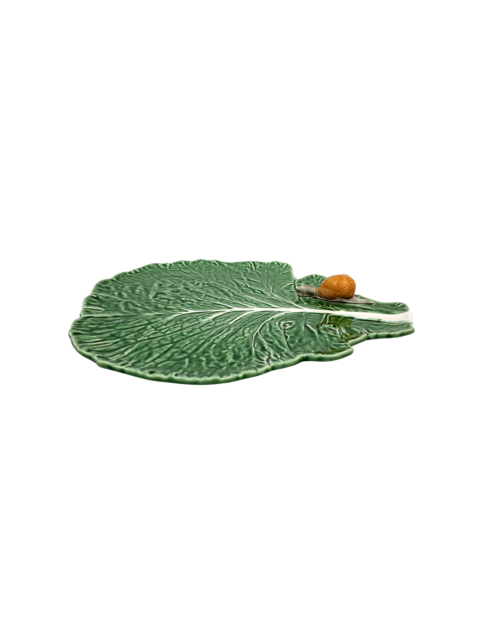 Bordallo Pinheiro Cabbage Leaf with Snail Weston Table