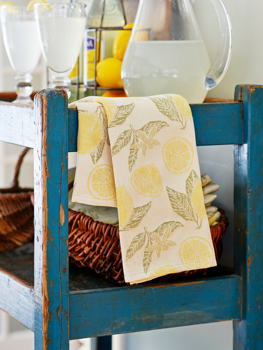 Busatti Limoncello Yellow Kitchen Towel Weston Table