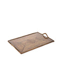Calaisio Rectangular Serving Tray with Glass Bottom Weston Table