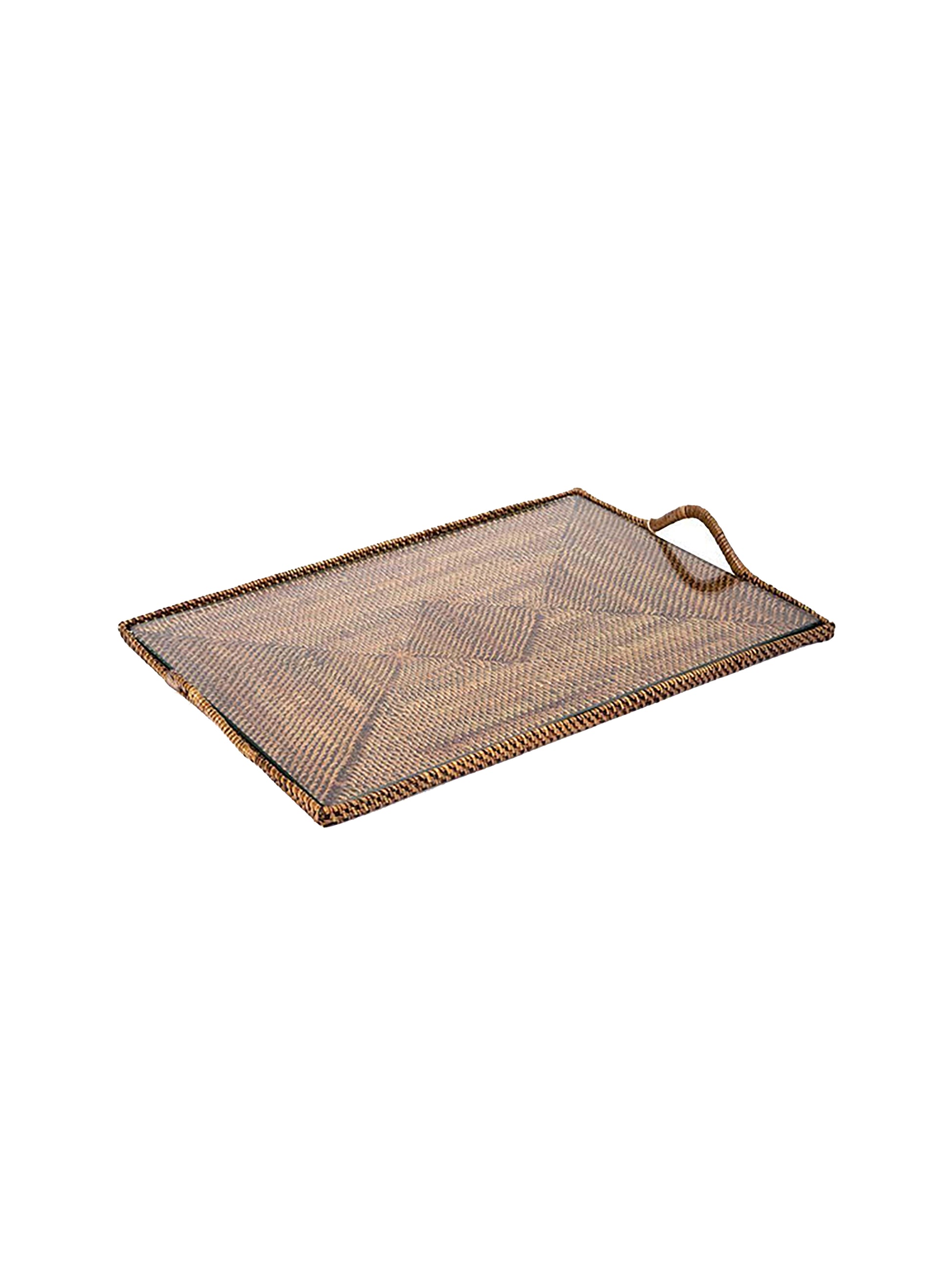 Calaisio Rectangular Serving Tray with Glass Bottom Weston Table
