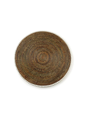  Calaisio Round Placemat with Beads Set Weston Table 