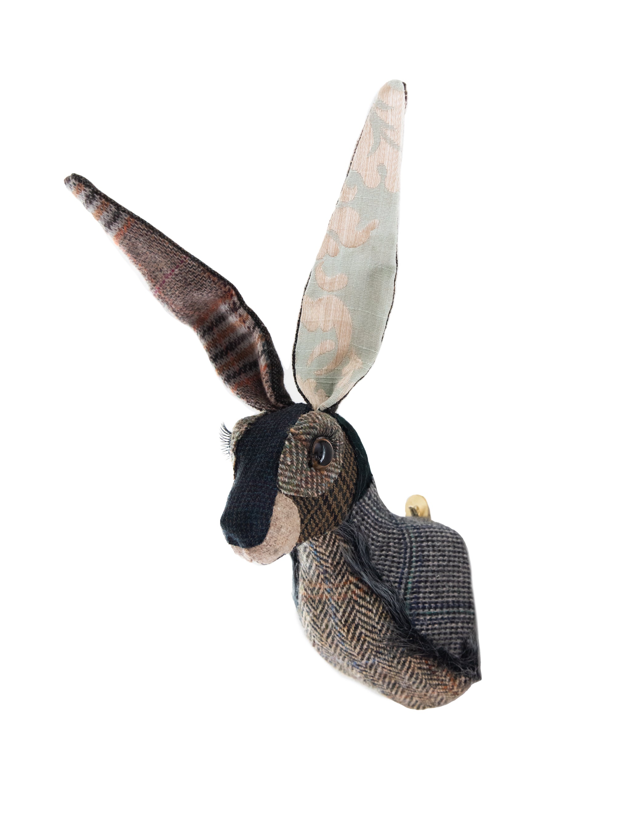 Tarten Rabbit Carola van Dyke Tweed Tartan Textile Rabbit | Fine Art & Wall Hangings ...