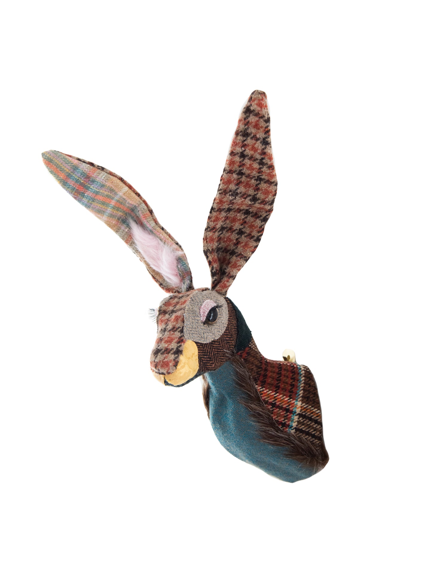 Carola van Dyke Tweed Tartan Textile Rabbit