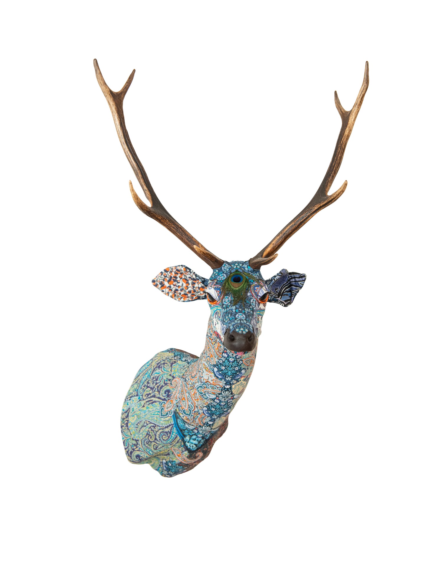 Carola van Dyke Liberty Deer with Antlers Sininen Weston Table