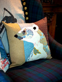 Carola van Dyke Teal Polar Bear Pillow
