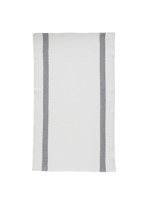  Charvet Editions Bistro Kitchen Towel Black and White Weston Table 