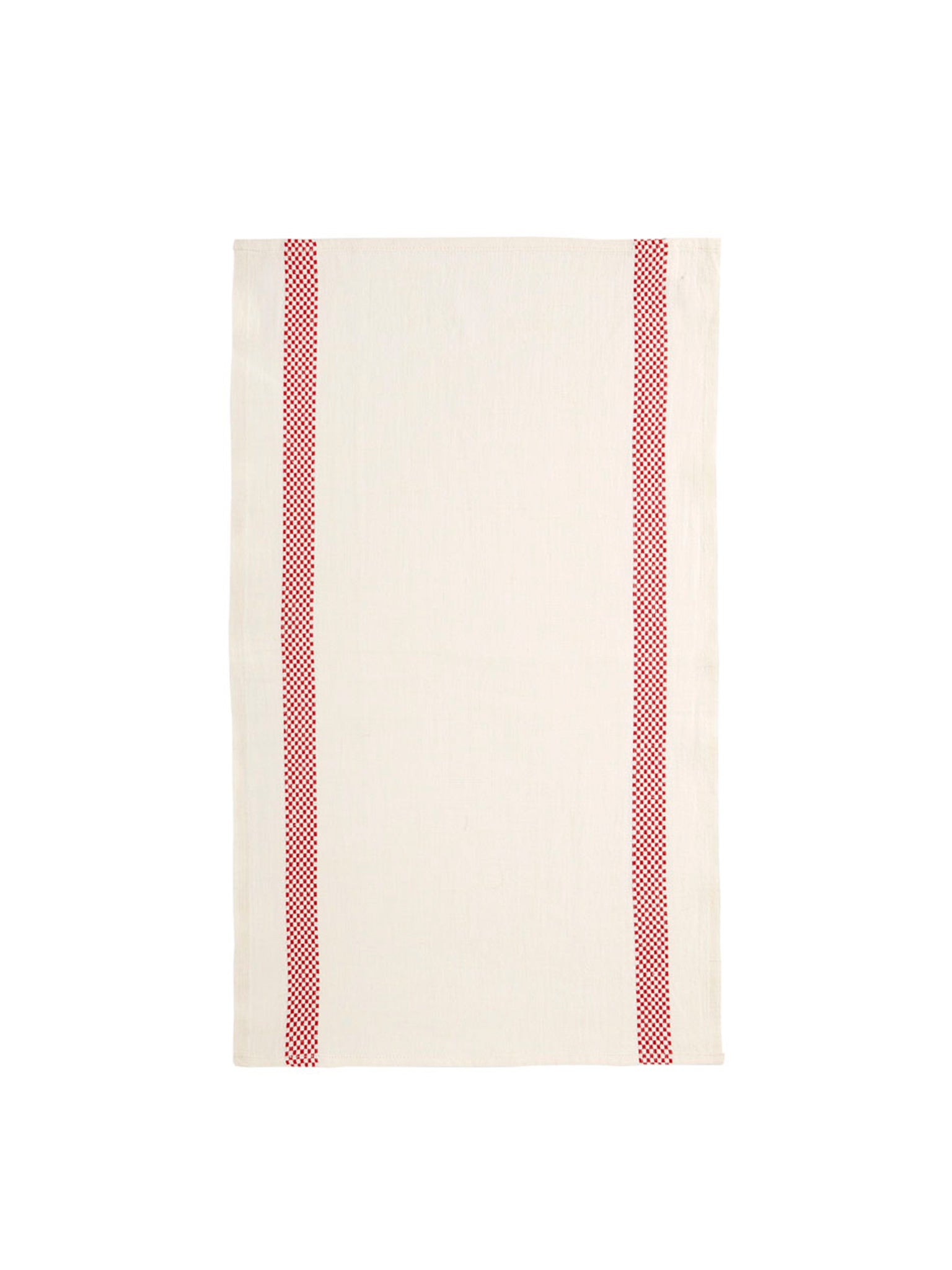 Charvet Editions Bistro Kitchen Towel Red and White Weston Table