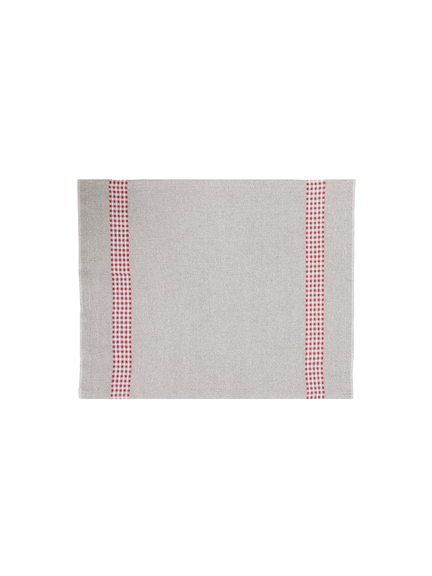 Charvet Editions Vichy Red Linens Placemats Weston Table