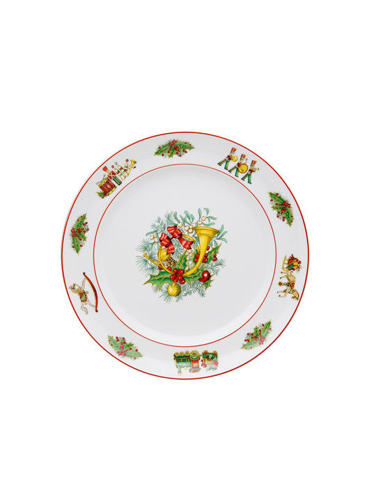 Christmas Magic Flat Round Platter Weston Table 