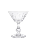 Vintage Crystal Faceted Stem Champagne Coupes Weston Table
